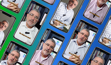 Short-form video content stills for a coaching client